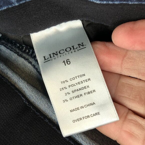 Lincoln Outfitters Womens Jeans 16 Blue Denim Stretch Skinny Leg Mid Rise Casual - Picture 10 of 14